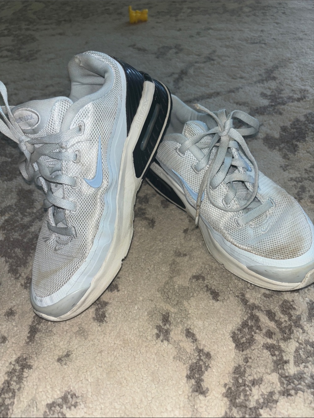 Nike Light Blue and Black Mesh Trainers